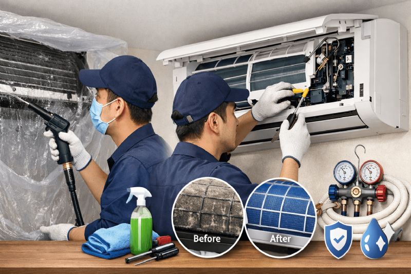 高雄左營區冷氣空調清洗推薦｜提升冷房效率與改善異味的保養重點